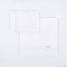 Juego de sabanas Cuna 3 piezas Night Blanco de BimbiDreams